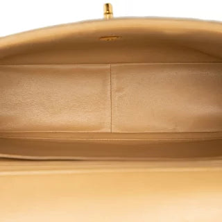シャネル マトラッセ30 ココマーク チェーン ショルダーバッグ ベージュ ラムスキン レディース CHANEL 【中古】
