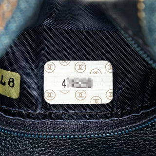 シャネル マトラッセ ココマーク チェーン ショルダーバッグ インディゴブルー ゴールド金具 デニム レディース CHANEL 【中古】