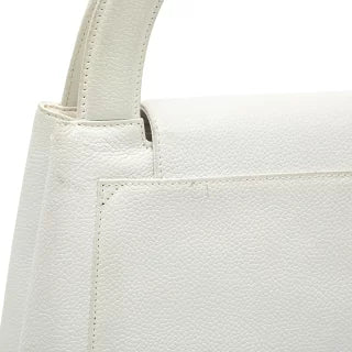 シャネル ココマーク ハンドバッグ ホワイト レザー レディース CHANEL 【中古】