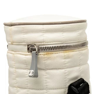 シャネル スポーツライン ココマーク ボトルホルダー ショルダー ホワイト ナイロン レディース CHANEL 【中古】