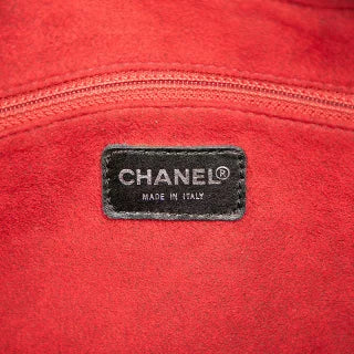 シャネル チョコバー ココマーク ボストンバッグ ブラック パテントレザー レディース CHANEL 【中古】