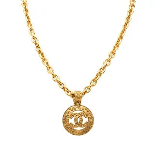 シャネル ココマーク チェーン ロング ネックレス メッキ レディース CHANEL 【中古】