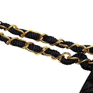 シャネル マトラッセ ココマーク チェーン トートバッグ ネイビー スウェード レディース CHANEL 【中古】