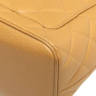 シャネル マトラッセ ココマーク 復刻トート トートバッグ ハンドバッグ ブラウン キャメル キャビアスキン レディース CHANEL 【中古】